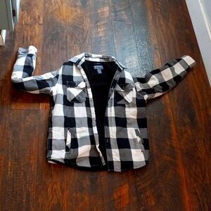 American rag black and white jacket